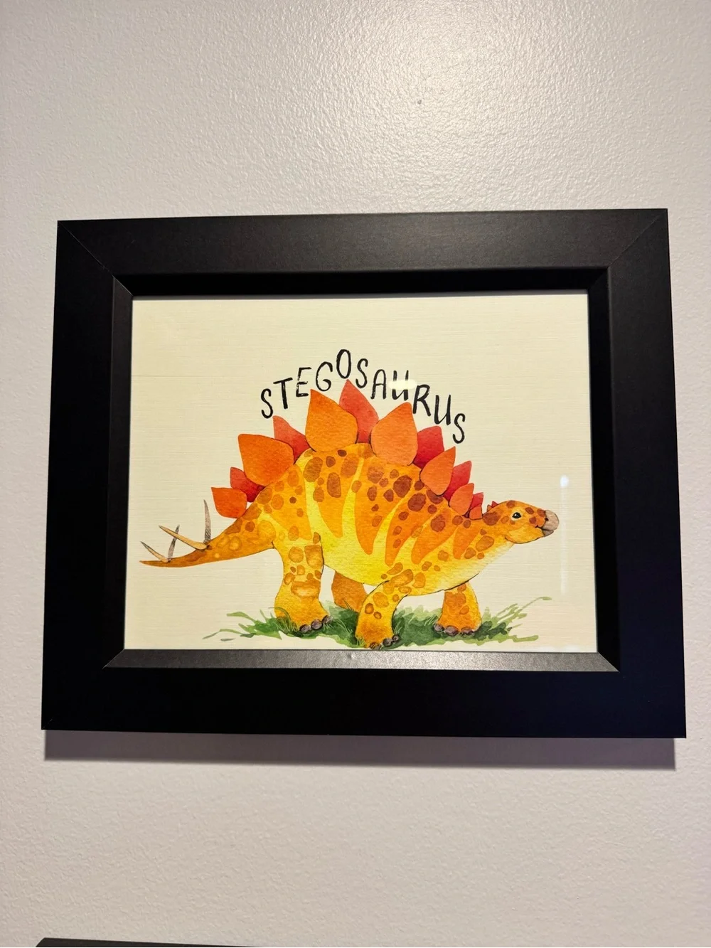 Set of 4 Framed Dinosaur Prints – Etsy | Kids Room/Nursery Decor